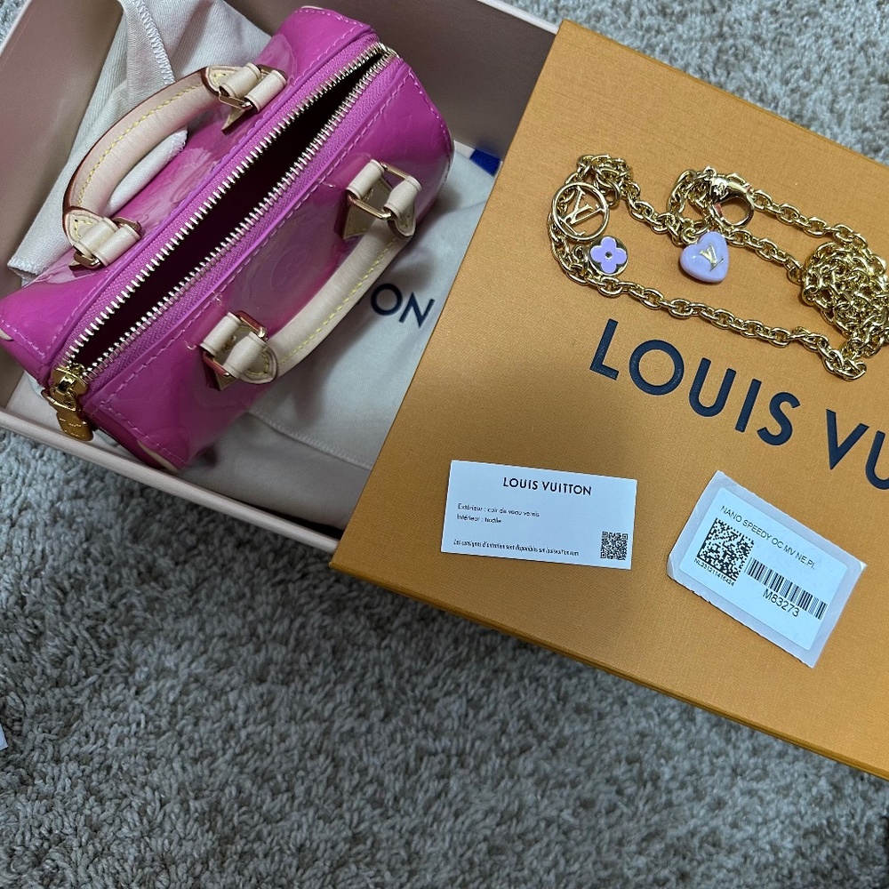 Brand New LV Nano Speedy - Valentine Collection